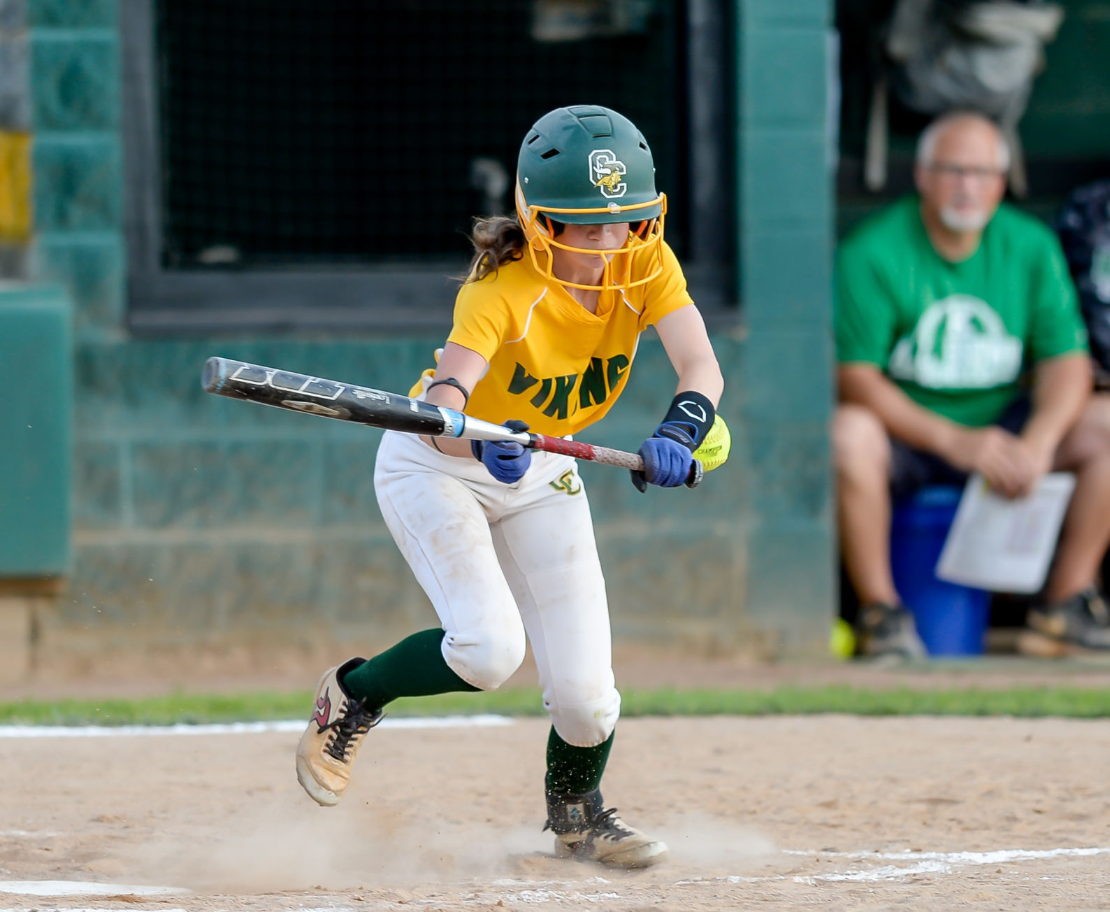 Friday night softball action